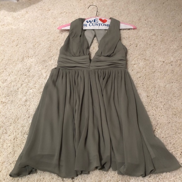 Oh Polly Green Plunge Dress - Picture 5 of 7